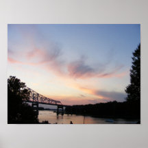 Le fleuve Mississippi Affiches