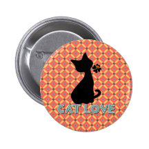 Le fond d'amour de chat pin's