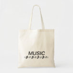 Le fond de musique avec le personnel en bas sacs fourre-tout