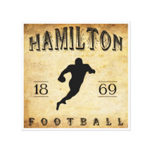 Le football 1869 de Hamilton Ontario Canada Impression Sur Toile