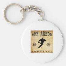 Le football 1881 d'Ann Arbor Michigan Porte-clé