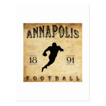 Le football 1891 d'Annapolis le Maryland Cartes Postales