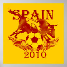 Le football 2010 de l'Espagne Toro Taureau Espana 