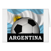 Le football Argentine Carte De Vœux