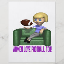 Le football d'amour de femmes aussi prospectus customisé