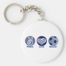 Le football d'amour de paix porte-clé