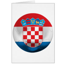 Le football de la Croatie Cartes De Vœux