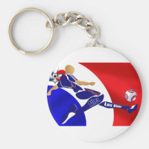 Le football de la France - le football 2012 d'euro Porte-clés