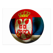 Le football de la Serbie Carte Postale