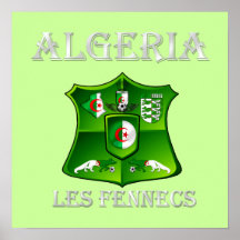 Le football de l'Algérie Posters