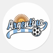 Le football de l'Argentine Adhésifs Ronds