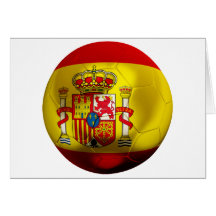 Le football de l'Espagne Cartes De Vœux