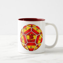 Le football de l'Espagne Tasses