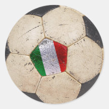 Le football de l'Italie Autocollant