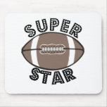 le football de superstar tapis de souris