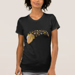 Le football de vol avec des étoiles t-shirts