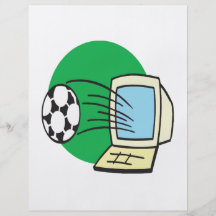 Le football d'imaginaire prospectus avec motif