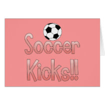 Le football donne un coup de pied (le rose) cartes