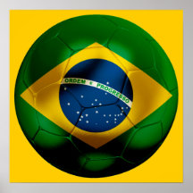 Le football du Brésil Posters