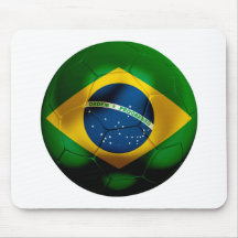 Le football du Brésil Tapis De Souris