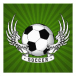 Le football du football s'envole l'invitation