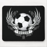 Le football du football s'envole Mousepad Tapis De Souris