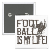 Le football est ma vie badges