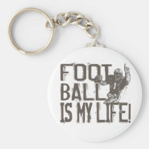 Le football est ma vie porte-clef