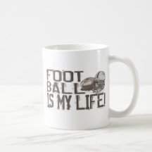 Le football est ma vie tasse à café