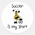 Le football est mon sport autocollants