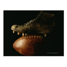 Le football et crampon cartes postales