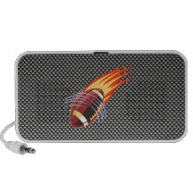 Le football flamboyant de sembler de fibre de carb haut-parleur portable