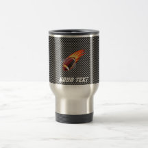 Le football flamboyant de sembler de fibre de carb mugs