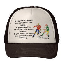 Le football indiquant le chapeau casquettes de camionneur