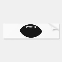 le football noir autocollant pour voiture