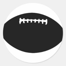 le football noir autocollants