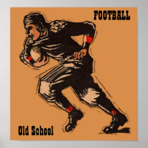 Le football - vieille école - copie des années 192 posters