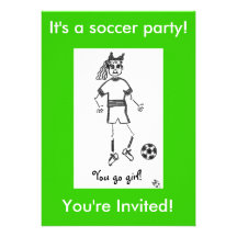Le football, vous êtes invités ! , C'est une parti Faire-parts