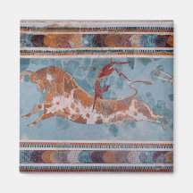 Le fresque de torero, palais de Knossos, Crète Aimant