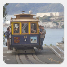 Le funiculaire souffle vers le haut de la rue de H Autocollants