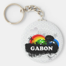 Le Gabon fruité mignon Porte-clé