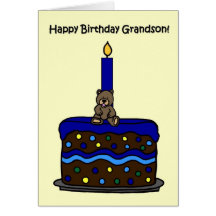 le garçon concernent l'anniversaire de petit-fils  cartes de vœux