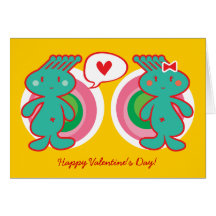 Le garçon génial aime la carte mignonne de Valenti