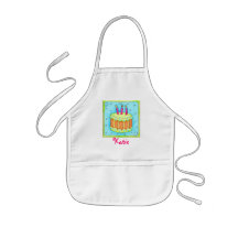 Le gâteau d'anniversaire de turquoise badine le ta