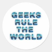 Le geeks de PIÈCE EN T ordonne le monde Autocollants