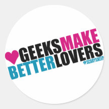 Le geeks fait de meilleurs amants autocollants