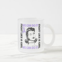 Le Général Cancer - combat comme une fille - nous  Tasses À Café