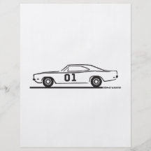 Le Général Lee de chargeur de 1969 Dodge Prospectus En Couleur
