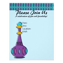 Le génie met 2010 en bouteille invitations personnalisées