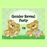 Le genre mignon d'ours indiquent la partie invitations